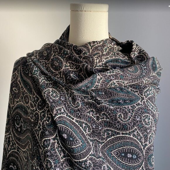 Ella Moss Accessories - NWT Ella Moss Paisley Wrap Scarf Shawl Large Double-Sided